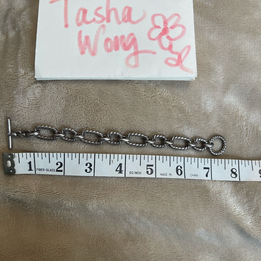 Comfort link chain with blue sapphires David yurman